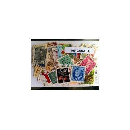 Canada 100 Timbres Différents Oblitéres