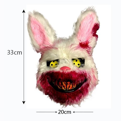 Masque Facial De Cosplay Effrayant Avec Ours Et Lapin,Accessoires De Costume De Carnaval,De Brev,De Ixd'halloween