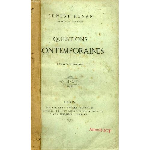 Questions Contemporaines