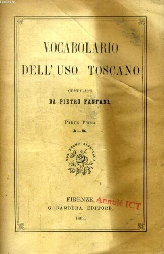 Vocabolario Dell'uso Toscano, 2 Volumi (A-Z)