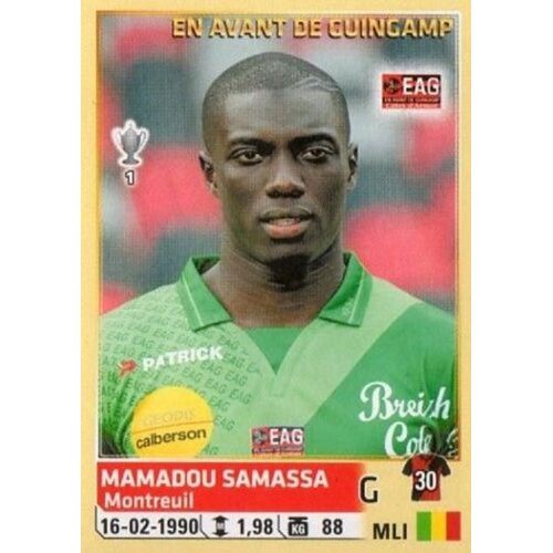 N° 101 - Image Panini Foot 2014 / 2015 - Mamadou Samassa - Guingamp