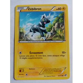 Carte Pokemon Noir Et Blanc : Zebibron 41/114