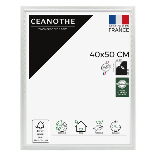 Cadre photo Perle gris clair 40x50 cm