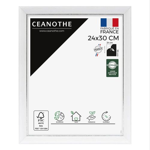 Cadre photo Vittoria blanc 24x30 cm