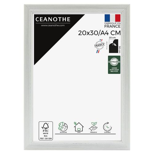 Cadre photo Perle gris clair 20x30 cm