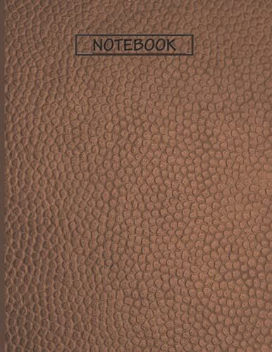 Notebook Journal: Adorable Brown Leather Cover | Cute Gift For Teens, Women Men | For Journal, Diary, General Use | 8.5" * 11", Duo Sides Ruled