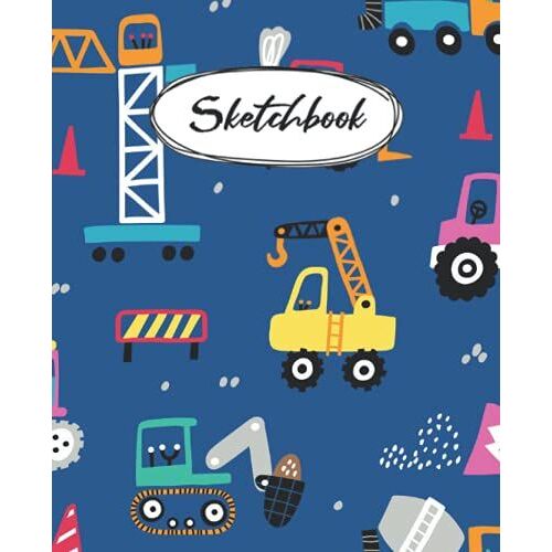Sketchbook: Monster Truck 120 Blank Pages With Size 7.5 X 9.25 For Drawing, Writing, Painting, Sketching Or Doodling