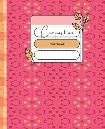 Composition Notebook: College Ruled Lined Paper Notebook Journal: Hot Pink Pattern Workbook For Girls Kids Teens Students For Back To School, Home And College