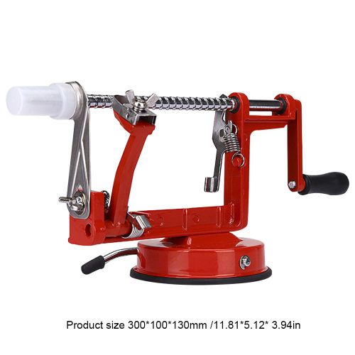 Éplucheur De Fruits À Manivelle En Acier Inoxydable,Machine À Éplucher Les Pommes De Terre Avec Base D'aspiration,Gadget De Cuisine Domestique,3 En 1