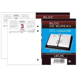 Oxford Lot De 2 Recharges Bloc Éphéméride Date À Gauche 8,5 X 11,5 Cm