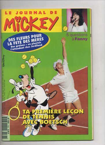 Le Journal De Mickey N° 2188 : Leçon De Tennis Avec Arnaud Boetsch