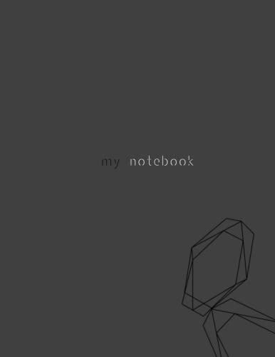 Notebook: Simple Grey Cover | 8.5" X 11",110 Pages