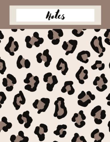 Notebook: Cheetah Print Composition Notebook. 110 Pages, College Ruled, Perfect For Taking Notes And Writing. Size 8.5" X 11"