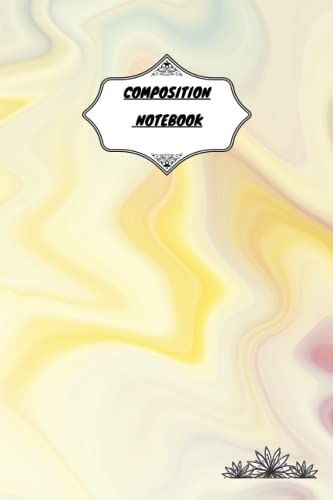 Composition Notebook Marbled : Marble Cover Style Wide Ruled Notebooks Journal Paper / Workbook For Women Men / Students: Composition Notebook Marbled 120 Blank Wide Ruled Pages 6 X 9 Inches