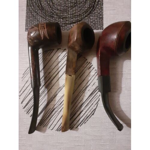 Lot De 3 Pipes.