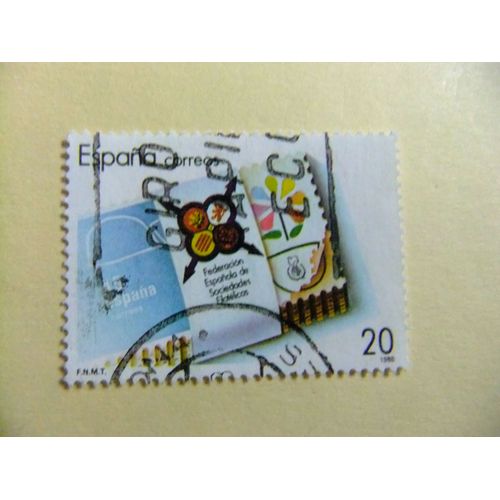 31 Espagne 1988 / Xxv Aniver. Sociétés Philatéliques (Fesofi) / Edifil 2962 Fu Yvert 2578 Fu