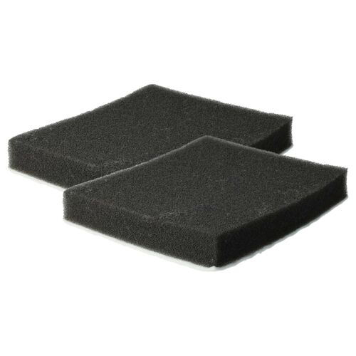 vhbw 2x Micro-filtre hygiénique compatible avec Samsung VCC4780V32/ATH, VCC4780V32/KTH aspirateur - Filtre à air noir / blanc, rectangulaire