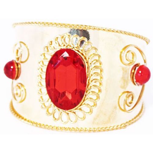 Bracelet Doré Avec Pierres Rouges - 63466 - Taille Unique - Port 0¿