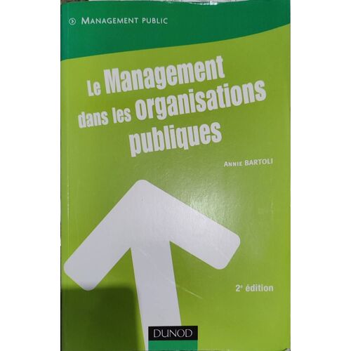 Le Management Dans Les Organisations Publiques
