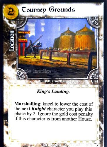 Carte A Game Of Thrones Ccg - Tourney Grounds U#94