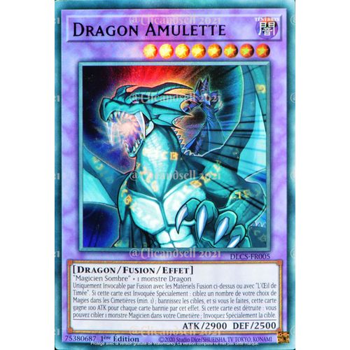 Carte Yu-Gi-Oh Dlcs-Fr005 Dragon Amulette - Violet Ultra Rare Neuf Fr