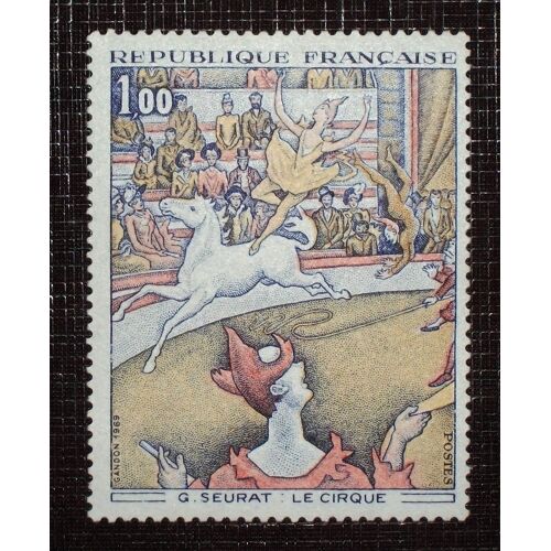 France N° 1588a Neuf Sans Charnière De 1969 - 1f « « Le Cirque », De G. Seurat »