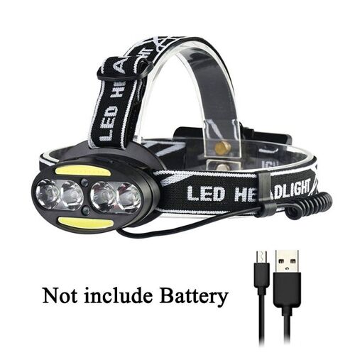 2504b Capteur - Lampe Frontale Z20 Avec Capteur Xm-L T6, Alimentée Par Batterie Rechargeable Par Micro Usb, Idéale Pour La Pêche De Nuit, 30000lm, 4 Pièces