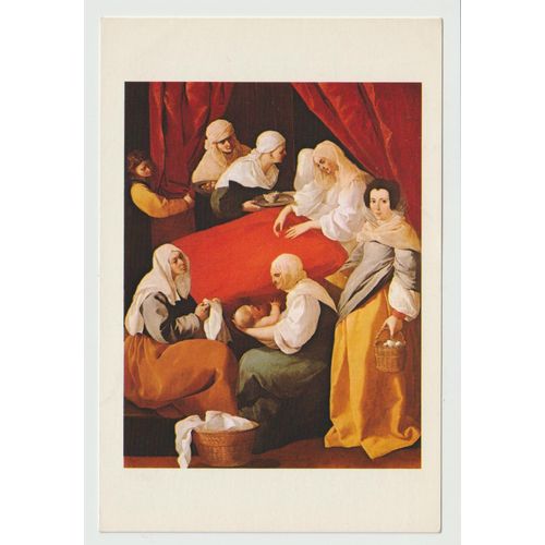 Carte Postale Francisco De Zurbaran, The Birth Of The Virgin, C.1627, Oil On Canvas