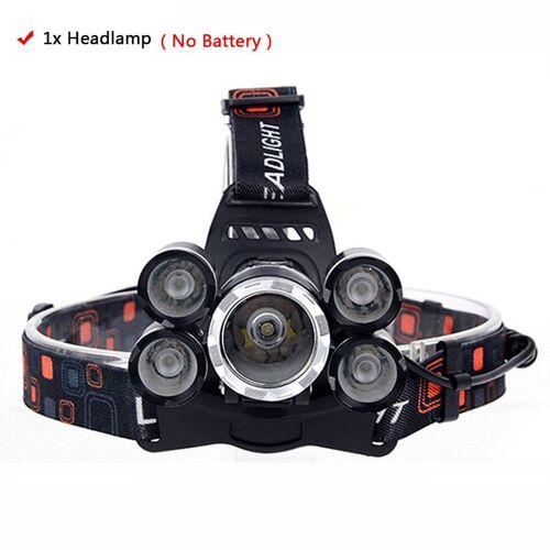 Lampe Frontale Z35t13 Cree Xml 6400 T6, 3/5 Lumens, Lampe Torche Avec Batterie 8650 Chargeur Ac/Dc