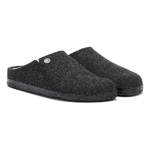 Birkenstock Zermatt Shearling Pantoufles Grises Pour