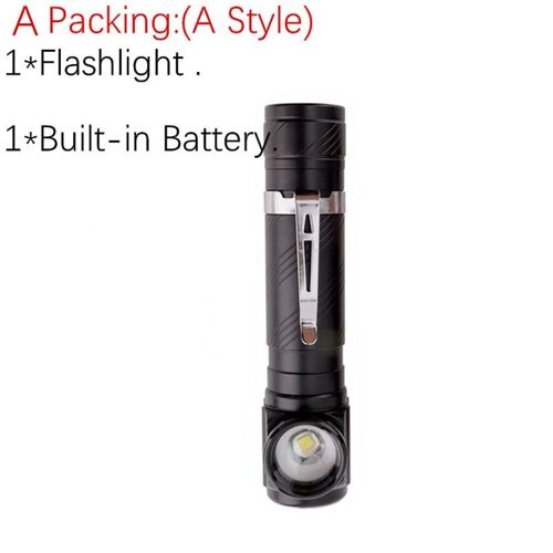 Un Style D'emballage - Lampe Frontale D'extérieur Pour Camping, Zoom, Lanterne De Police, Pêche, Batterie 18650 Intégrée