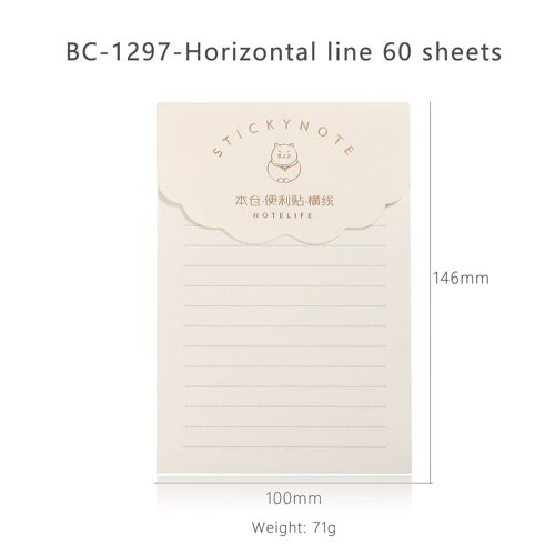 Bloc-Notes Auto-Adhésif, Étiquette Scrapbooking, Mignon, Carré, Blanc, Pour Journal D'étudiant, Bloc-Notes, Papeterie Fournitures Scolaires, 60 Feuilles