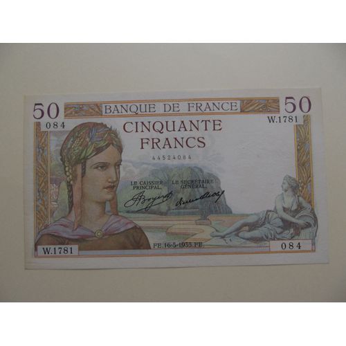 50 Francs Céres Type 1933