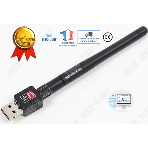 TD® meilleure clé wifi usb puissante pour pc windows 10 linux recepteur satellite iptv 2.0 fixe ordinateur fixe asus carte reseau