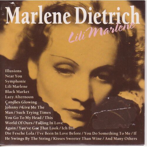 Marlene Dietrich Cd Lili Marlene 22 Titres Card Ps Belgium Only