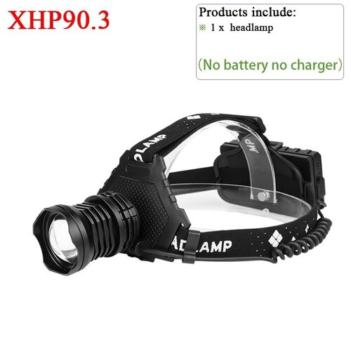 Xhp90.3-A-No Batterie - Lampe Frontale De Pêche Rechargeable Par Usb Xhp160 Xhp90, Haute Puissance