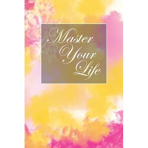 Master Your Life: Creative Dots And Lines Notebook, Left Page Dotted, Right Page Lined, 120 Pages, 6x9, Soft Cover (Color Splash)