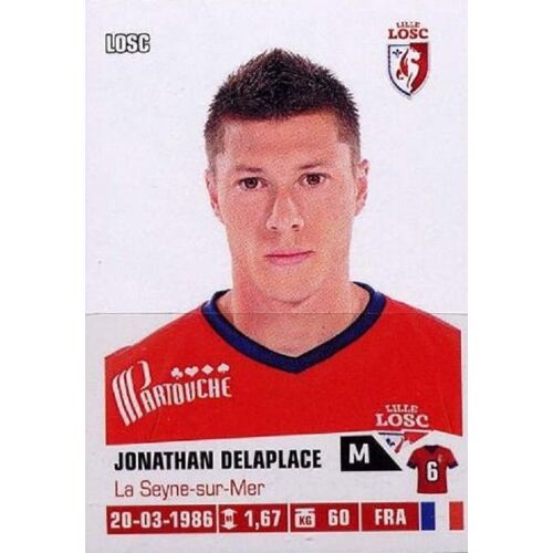 N° 133 - Image Panini Foot 2013 / 2014 - Jonathan Delaplace - Lille