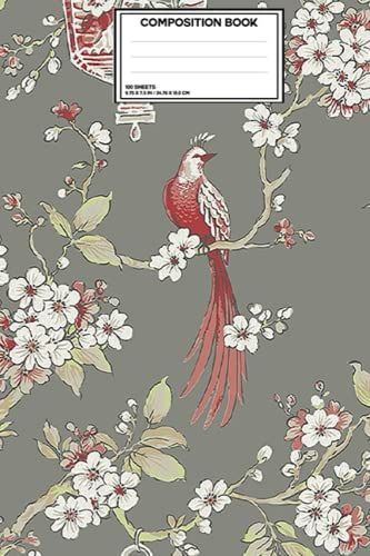 Composition Notebook Vintage Flowers: Cute Vintage Flowers,Wide Ruled Paper Notebook Journal |Vintage Flowers Cover, Wide Blank Lined Workbook For Teens Kids Students Girls For Home School College