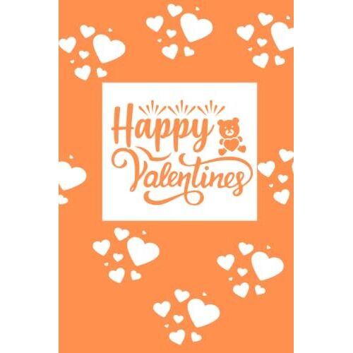 Valentine`S Day: Cute Orange Notebook Cover