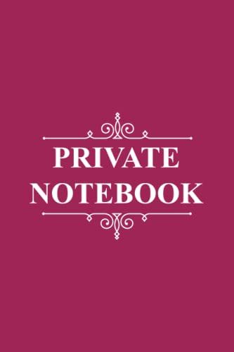 Private Notebook: Size 6x9 And Flower Interior Design With 150 Pages