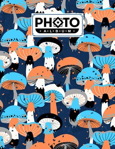 Photo Album: Album, Large Photo Albums With Writing Space Memo, Extra Large Capacity Picture Album, Family, Baby, Wedding, Travel Photo Book, 120 Pages | Mushrooms Cover By Veit Weis