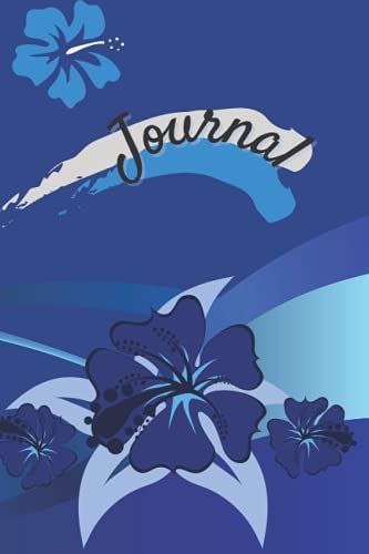 Blue Wave Hibiscus Notebook Journal