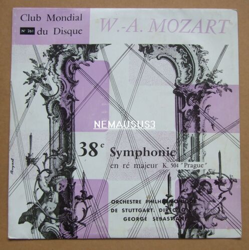 Mozart - George Sebastian - 38 Eme Symphonie En Ré Majeur K 504  "Prague"