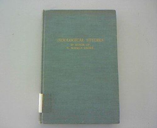 Indological Studies In Honor Of W. Norman Brown (American Oriental, 47)
