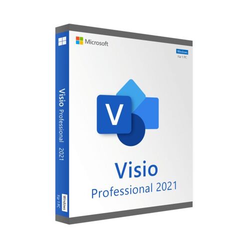 Microsoft Visio 2021 Professionnel - Clé Licence À Télécharger - Livraison Rapide 7/7j