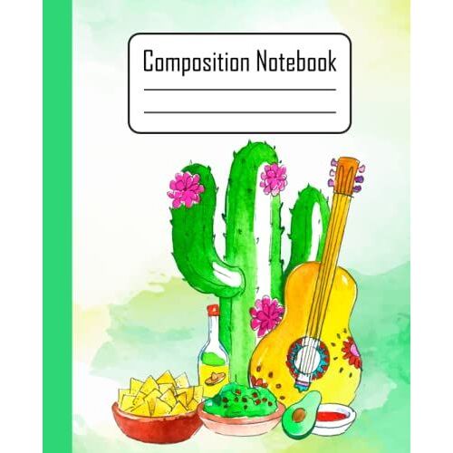 Composition Notebook: Cactus Composition Notebook ,7.5 X 9.25, 100 Pages
