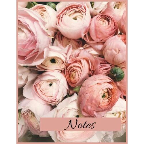 Notes: Pink Floral Notebookjournal . 8.5x11 100 College Ruled Pages.
