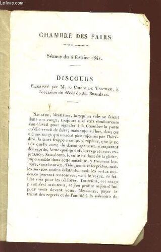 Séance Du 4 Fevrier 1841 - Discours