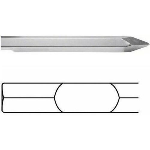 Burin pointu à emmanchement six pans 28 mm 520 mm 1pc